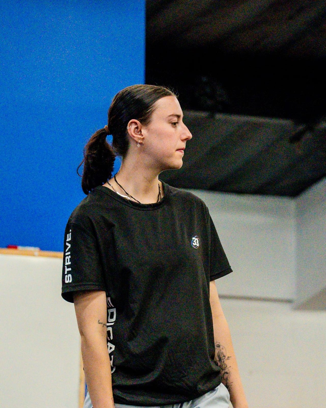 Hoop33 trainer Megan Davenport in the gym