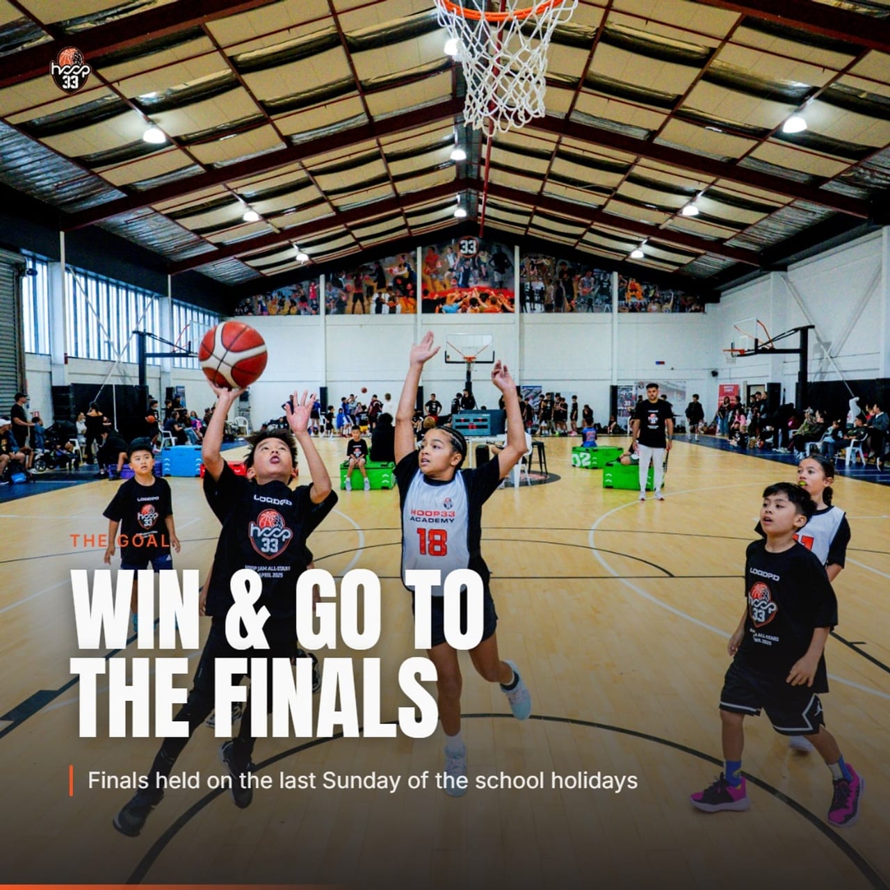 Win and go to the finals — held on the last Sunday of the school holidays